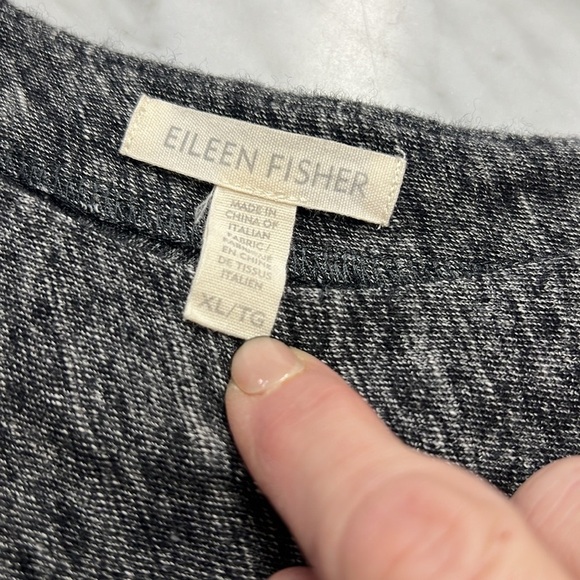 Eileen Fisher Organic Cotton and Wool Blend Dolman Sleeve Top Size XL - Picture 8 of 9